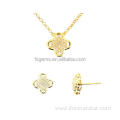 Newest Flower Designs Gold Necklace